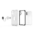 For Huawei Nova 5T Shockproof Honeycomb PC + TPU Ring Holder Protection Case(White) - 2