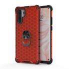 For Huawei P30 Pro Shockproof Honeycomb PC + TPU Ring Holder Protection Case(Red) - 1
