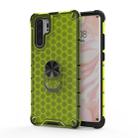 For Huawei P30 Pro Shockproof Honeycomb PC + TPU Ring Holder Protection Case(Green) - 1