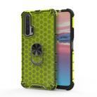 For Huawei Honor 20 Pro Shockproof Honeycomb PC + TPU Ring Holder Protection Case(Green) - 1