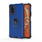 For Huawei Honor V30 / V30 Pro Shockproof Honeycomb PC + TPU Ring Holder Protection Case(Blue) - 1