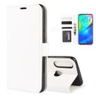 For Motorola Moto G Power R64 Texture Single Horizontal Flip Protective Case with Holder & Card Slots & Wallet& Photo Frame(White) - 1