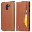 Knead Skin Texture Horizontal Flip Leather Case for Xiaomi Pocophone F1, with Photo Frame & Holder & Card Slots & Wallet(Brown) - 1