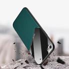 For iPhone SE 2022 / SE 2020 / 8 / 7  All-inclusive Leather + Organic Glass Phone Case With Metal Iron Sheet(Black) - 2