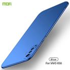 For Vivo X50 MOFI Frosted PC Ultra-thin Hard Case(Blue) - 1