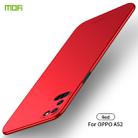 For OPPO A92s MOFI Frosted PC Ultra-thin Hard Case(Red) - 1