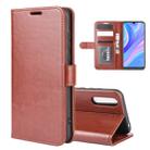 For Huawei Y8p/Enjoy 10s R64 Texture Single Horizontal Flip Protective Case with Holder & Card Slots & Wallet& Photo Frame(Brown) - 1