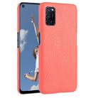 For Oppo A92/A52/A72 Shockproof Crocodile Texture PC + PU Case(Red) - 1