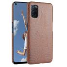 For Oppo A92/A52/A72 Shockproof Crocodile Texture PC + PU Case(Brown) - 1