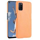 For Oppo A92/A52/A72 Shockproof Crocodile Texture PC + PU Case(Orabge) - 1