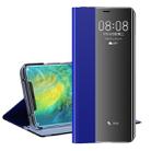 For Huawei P40 Pro Side Display Magnetic Horizontal Flip Plain Texture Cloth + PC Case with Holder & Sleep / Wake-up Function(Silver) - 7