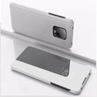 For Xiaomi Redmi 10X Pro 5G  Plated Mirror Horizontal Flip Leather Case with Holder(Silver) - 1