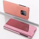 For Xiaomi Redmi 10X Pro 5G  Plated Mirror Horizontal Flip Leather Case with Holder(Rose Gold) - 1