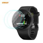 For Garmin Forerunner 45 / 45S 2 PCS ENKAY Hat-Prince 0.2mm 9H 2.15D Curved Edge Tempered Glass Screen Protector  Watch Film - 1