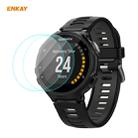 For Garmin Forerunner 735 / 735XT 2 PCS ENKAY Hat-Prince 0.2mm 9H 2.15D Curved Edge Tempered Glass Screen Protector  Watch Film - 1