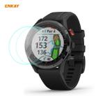 For Garmin Approach S62 2 PCS ENKAY Hat-Prince 0.2mm 9H 2.15D Curved Edge Tempered Glass Screen Protector  Watch Film - 1