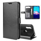 For Motorola Moto E6s 2020 R64 Texture Single Horizontal Flip Protective Case with Holder & Card Slots & Wallet& Photo Frame(Black) - 1