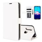 For Motorola Moto E6s 2020 R64 Texture Single Horizontal Flip Protective Case with Holder & Card Slots & Wallet& Photo Frame(White) - 1