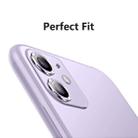 For iPhone 11 ENKAY Hat-Prince 2pcs  Aluminium Alloy + Tempered Glass Camera Lens Cover Full Coverage Protector(Purple) - 2