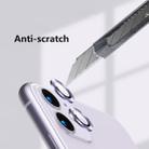 For iPhone 11 ENKAY Hat-Prince 2pcs  Aluminium Alloy + Tempered Glass Camera Lens Cover Full Coverage Protector(Silver) - 5