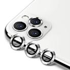 For iPhone 11 Pro / 11 Pro Max ENKAY Hat-Prince 3pcs Aluminium Alloy + Tempered Glass Camera Lens Cover Full Coverage Protector(Silver) - 1