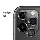 For iPhone 11 Pro / 11 Pro Max ENKAY Hat-Prince 3pcs Aluminium Alloy + Tempered Glass Camera Lens Cover Full Coverage Protector(Silver) - 2
