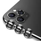 For iPhone 11 Pro / 11 Pro Max ENKAY Hat-Prince 3pcs Aluminium Alloy + Tempered Glass Camera Lens Cover Full Coverage Protector(Black) - 1