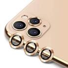 For iPhone 11 Pro / 11 Pro Max ENKAY Hat-Prince 3pcs Aluminium Alloy + Tempered Glass Camera Lens Cover Full Coverage Protector(Gold) - 1