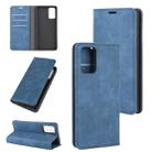 For Samsung Galaxy Note20 Retro-skin Business Magnetic Suction Leather Case with Holder & Card Slots & Wallet(Dark Blue) - 1