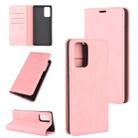 For Samsung Galaxy Note20 Retro-skin Business Magnetic Suction Leather Case with Holder & Card Slots & Wallet(Pink) - 1