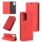 For Samsung Galaxy Note20 Retro-skin Business Magnetic Suction Leather Case with Holder & Card Slots & Wallet(Red) - 1