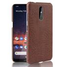 Shockproof Crocodile Texture PC + PU Case For Nokia 3.2(Brown) - 1