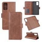 For Samsung Galaxy Note20 Dual-side Magnetic Buckle Horizontal Flip Leather Case with Holder & Card Slots & Wallet(Brown) - 1