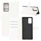 For Samsung Galaxy Note20 Litchi Texture Horizontal Flip Protective Case with Holder & Card Slots & Wallet(White) - 1
