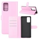 For Samsung Galaxy Note20 Litchi Texture Horizontal Flip Protective Case with Holder & Card Slots & Wallet(Pink) - 1