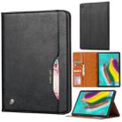 For Samsung Galaxy Tab A 8.4 2020 T307U Knead Skin Texture Horizontal Flip Leather Case with Photo Frame & Holder & Card Slots & Wallet(Black) - 1