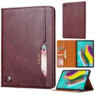 For Samsung Galaxy Tab A 8.4 2020 T307U Knead Skin Texture Horizontal Flip Leather Case with Photo Frame & Holder & Card Slots & Wallet(Wine Red) - 1