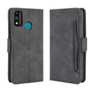 For Huawei Honor 9X Lite  Wallet Style Skin Feel Calf Pattern Leather Case ，with Separate Card Slot(Black) - 1