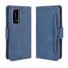 For Huawei P40 Pro+/P40 Pro Plus Wallet Style Skin Feel Calf Pattern Leather Case ，with Separate Card Slot(Blue) - 1