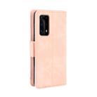For Huawei P40 Pro+/P40 Pro Plus Wallet Style Skin Feel Calf Pattern Leather Case ，with Separate Card Slot(Pink) - 4