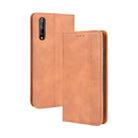 For Huawei P Smart S/Y8p/Enjoy 10S Magnetic Buckle Retro Crazy Horse Texture Horizontal Flip Leather Case  , with Holder & Card Slots & Photo Frame(Brown) - 1