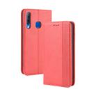 For Infinix Smart 3 Plus / X627 Magnetic Buckle Retro Crazy Horse Texture Horizontal Flip Leather Case  , with Holder & Card Slots & Photo Frame(Red) - 1