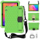 For Huawei MatePad T8 8.0 (2020) Honeycomb Design EVA + PC Four Corner Shockproof Protective Case with Strap(Green+Black) - 1