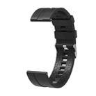 Suitable For Xiaomi Haylou Solar Watch Silicone Watch Band, Length: 21cm(black) - 1