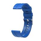 Suitable For Xiaomi Haylou Solar Watch Silicone Watch Band, Length: 21cm(blue) - 1