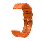 Suitable For Xiaomi Haylou Solar Watch Silicone Watch Band, Length: 21cm(orange) - 1