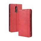 Magnetic Buckle Retro Crazy Horse Texture Horizontal Flip Leather Case for Nokia 3.2, with Holder & Card Slots & Photo Frame(Red) - 1