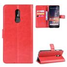 Retro Crazy Horse Texture Horizontal Flip Leather Case for Nokia 3.2, with Holder & Card Slots & Photo Frame(Red) - 9