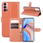 For OPPO Reno 4 Pro 5G Litchi Texture Horizontal Flip Protective Case with Holder & Card Slots & Wallet(Brown) - 1