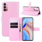 For OPPO Reno 4 Pro 5G Litchi Texture Horizontal Flip Protective Case with Holder & Card Slots & Wallet(Pink) - 1